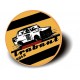 TRABANT RACING CAR - BUTTON Przypinka Ozdobna 